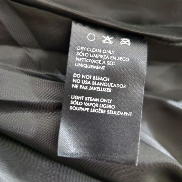 Soncy Moto Faux Leather Jacket Zip Accents Collared Black Women's Size 10 New - Picture 12 of 13